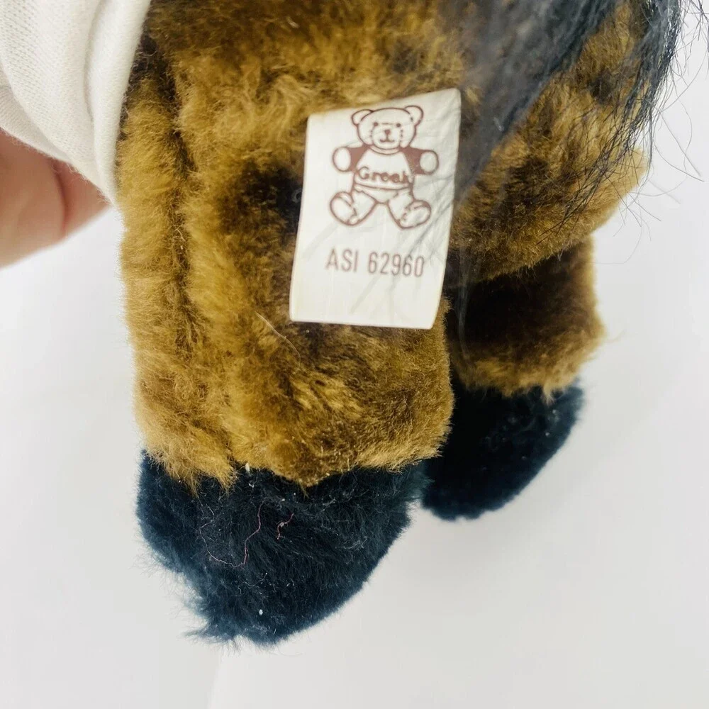 2- '90 Kentucky Derby Stuffed Horse Ornament Churchill Downs Souvenirs Red Green